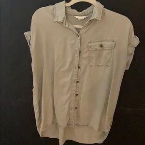 Army Green Long Shirt